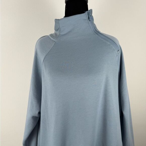 Jones New York Soft Blue zip up neck sweatshirt women’s 1x - Picture 2 of 12
